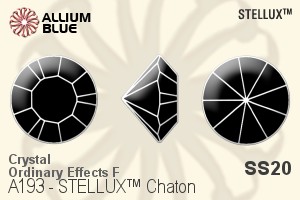 STELLUX Chaton (A193) SS20 - Crystal (Ordinary Effects) With Gold Foiling