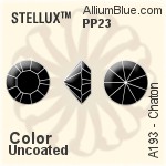スワロフスキー STELLUX チャトン (A193) PP23 - カラー（コーティングなし）