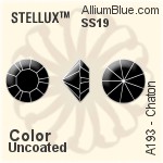 スワロフスキー STELLUX チャトン (A193) SS19 - カラー（コーティングなし）