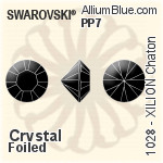 施华洛世奇 XILION Chaton (1028) PP31 - Clear Crystal With Platinum Foiling