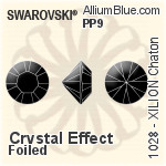 Swarovski XILION Chaton (1028) PP9 - Crystal Effect With Platinum Foiling
