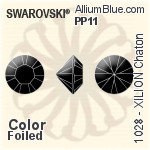 Swarovski XILION Navette Fancy Stone (4228) 10x5mm - Clear Crystal With Platinum Foiling