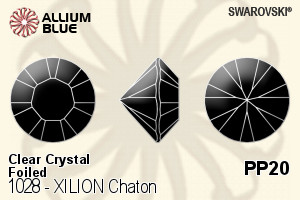 Swarovski XILION Chaton (1028) PP20 - Clear Crystal With Platinum Foiling