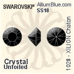 施華洛世奇 圓拱形 熨底平底石 (2080/4) SS34 - 水晶珍珠 無水銀底