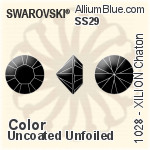 スワロフスキー XILION チャトン (1028) PP28 - カラー（コーティングなし） プラチナフォイル