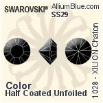 Swarovski XILION Chaton (1028) SS29 - Colour (Half Coated) Unfoiled