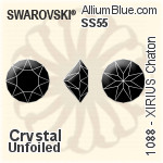 Swarovski Kaputt (Signed) Fancy Stone (4922) 38x33mm - Crystal Effect With Platinum Foiling