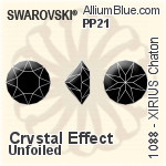 Swarovski XILION Chaton (1028) PP24 - Crystal (Ordinary Effects) With Platinum Foiling