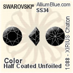 Swarovski XIRIUS Chaton (1088) SS34 - Color Unfoiled