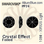 Swarovski XILION Chaton (1028) PP21 - Crystal (Ordinary Effects) With Platinum Foiling