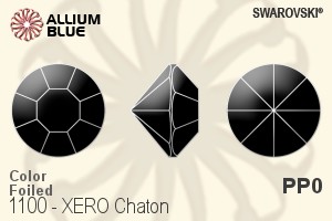 施華洛世奇 XERO 鑽石形尖底石 (1100) PP0 - 顏色 白金水銀底
