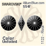 Swarovski Rivoli (1122) SS34 - Clear Crystal With Platinum Foiling