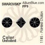 Swarovski Pointed Chaton (1185) PP22 - Crystal Effect Unfoiled
