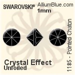 Swarovski Pointed Chaton (1185) PP14 - Crystal Effect Unfoiled