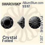施华洛世奇 卫星 (1122) SS17 - 白色（半涂层） 白金水银底