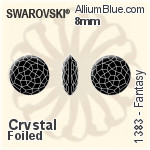 Swarovski Fantasy (1383) 8mm - Color With Platinum Foiling