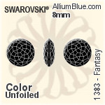 Swarovski Fantasy (1383) 8mm - Crystal Effect Unfoiled