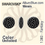 Swarovski Fantasy (1383) 10mm - Color (Half Coated) Unfoiled
