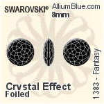 Swarovski Fantasy (1383) 8mm - Color With Platinum Foiling