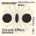 Swarovski Fantasy (1383) 10mm - Clear Crystal With Platinum Foiling