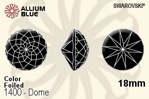 施華洛世奇 Dome (1400) 18mm - 顏色 白金水銀底
