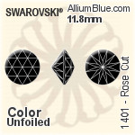 Swarovski Rose Cut (1401) 10mm - Color (Half Coated) Unfoiled