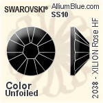 Swarovski XILION Rose Flat Back Hotfix (2038) SS10 - Color Unfoiled