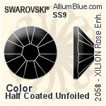 Swarovski XILION Rose Enhanced Flat Back No-Hotfix (2058) SS8 - Color Unfoiled