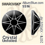 Swarovski XIRIUS Flat Back Hotfix (2078) SS16 - Clear Crystal Unfoiled