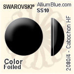 施華洛世奇 棋盤圓形 熨底平底石 (2035) 6mm - 顏色 鋁質水銀底