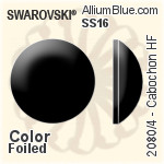 Swarovski Rivoli Star Flat Back No-Hotfix (2816) 5mm - Crystal Effect With Platinum Foiling