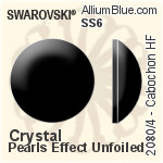 スワロフスキー カボション ラインストーン ホットフィックス (2080/4) SS6 - カラー（ハーフ　コーティング） 裏面アルミニウムフォイル