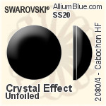 スワロフスキー カボション ラインストーン ホットフィックス (2080/4) SS20 - カラー 裏面アルミニウムフォイル