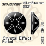 Swarovski XIRIUS Flat Back No-Hotfix (2088) SS24 - Crystal Effect With Platinum Foiling