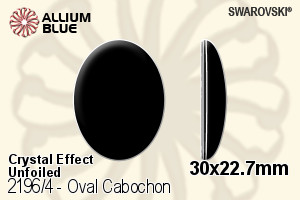 Swarovski Oval Cabochon Flat Back No-Hotfix (2196/4) 30x22.7mm - Crystal Effect Unfoiled