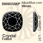 Swarovski Cushion Flat Back Hotfix (2471) 7mm - Crystal Effect With Aluminum Foiling