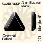施華洛世奇 Triangle 熨底平底石 (2711) 6mm - 顏色 鋁質水銀底