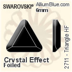 施华洛世奇 Triangle 熨底平底石 (2711) 6mm - 透明白色 铝质水银底