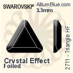 Swarovski Triangle Flat Back Hotfix (2711) 6mm - Color With Aluminum Foiling