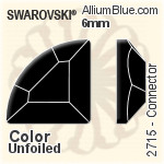 Swarovski Connector Flat Back No-Hotfix (2715) 6mm - Color Unfoiled