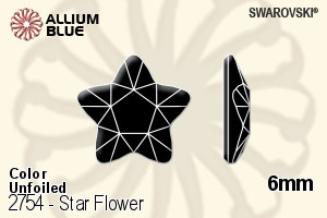 施华洛世奇 Star Flower 平底石 (2754) 6mm - 颜色 无水银底