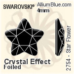 施华洛世奇 Diamond Shape 平底石 (2773) 5x3mm - 透明白色 白金水银底