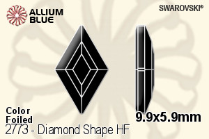 SWAROVSKI 2773 9.9X5.9MM BLACK DIAMOND M HF