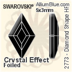 施华洛世奇 Trilliant 熨底平底石 (2472) 5mm - 透明白色 铝质水银底