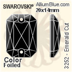 施華洛世奇 心形 手縫石 (3259) 12mm - 顏色 無水銀底
