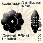Swarovski Margarita Sew-on Stone (3700) 6mm - Crystal Effect Unfoiled