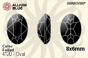 SWAROVSKI 4120 8X6MM BLACK DIAMOND F