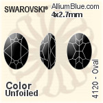 施华洛世奇XILION施亮正方形 花式石 (4428) 3mm - 透明白色 白金水银底