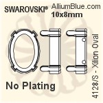 Swarovski XILION Oval Settings (4128/S) 10x8mm - No Plating