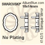 Swarovski Baroque Mirror Settings (4142/S) 18x14mm - No Plating